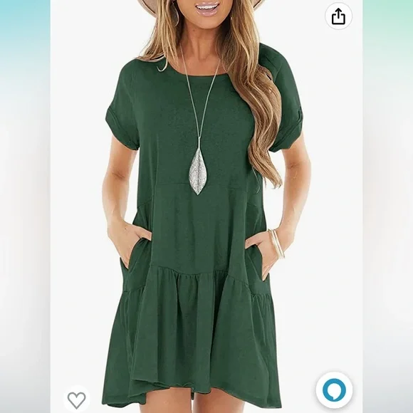 green emerald velvet dress Amazon Solid Short Sleeve Mini Dress with Embroidered Trim – Elite Downtown  Henderson main image 0